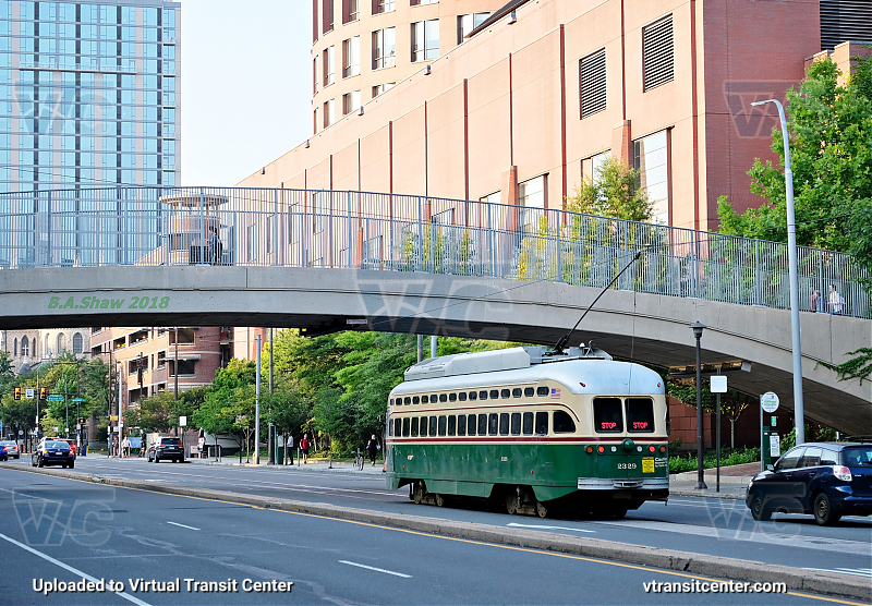 SEPTA Trolley PCC-II 2329 on Route 15
Dead move
