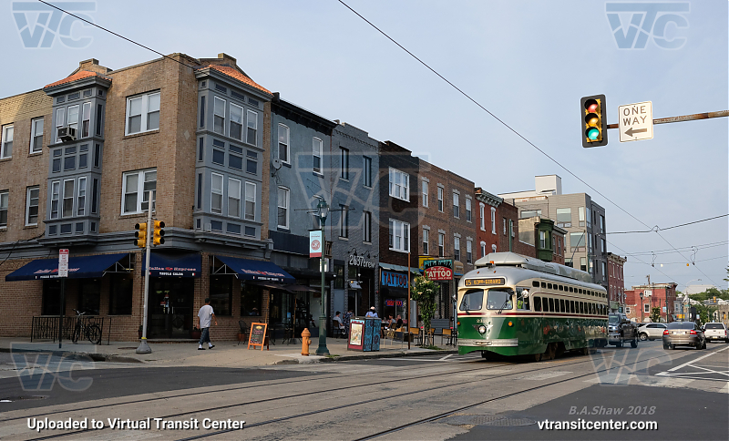 SEPTA Trolley PCC-II 2336 on Route 15
Route 15 to 63rd-Girard
