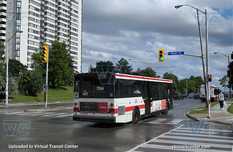Toronto Transit Commission 7514
Rear View
June 26th 2017
Keywords: TTC Bus;Orion VII OG