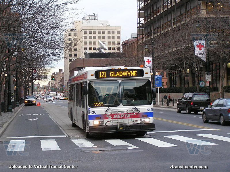 SEPTA 5436 on Route 121
Route 121 to Gladwyne
April 19th 2007
