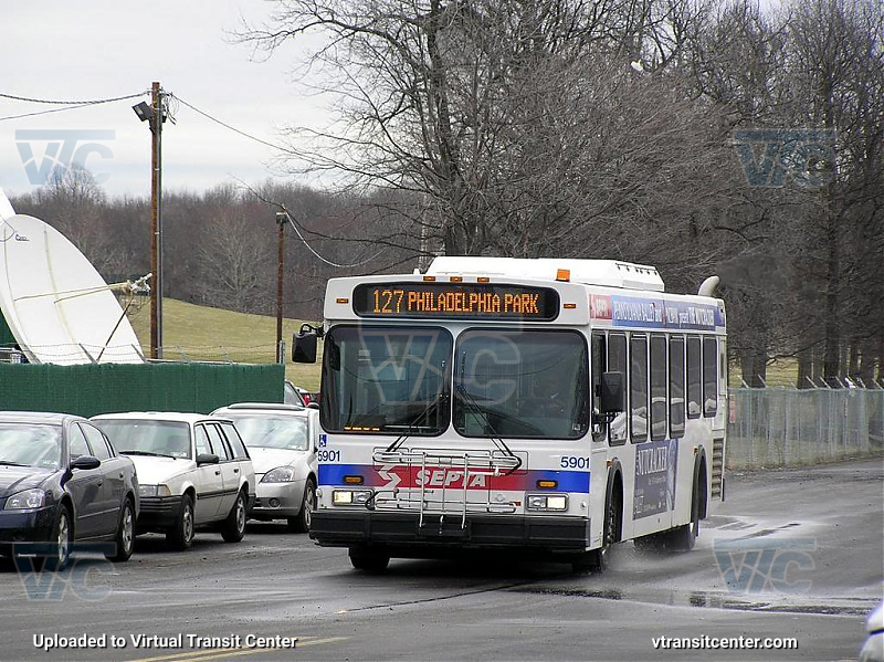 SEPTA 5901 on Route 127
Route 127 to Philadelphia Park
March 24th 2007
