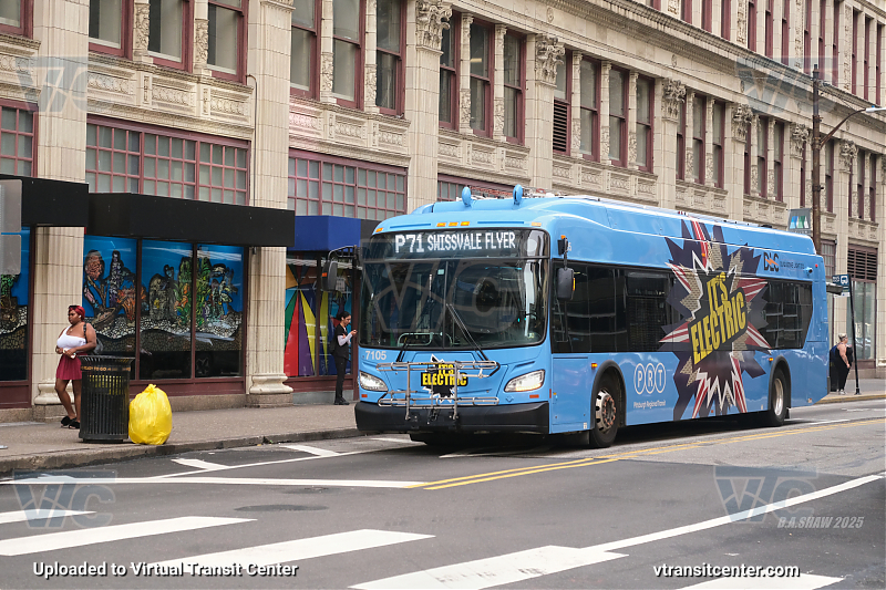 Pittsburgh Regional Transit 7105 on route P11
P71 Swissvale Flyer
July 25th, 2025
