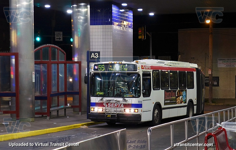 SEPTA 7235 on Route 55
Route 55 to Olney Terminal
