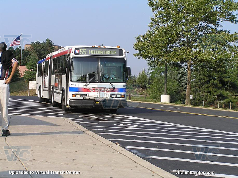 SEPTA 7235 on Route 55
Route 55 to Olney Terminal
