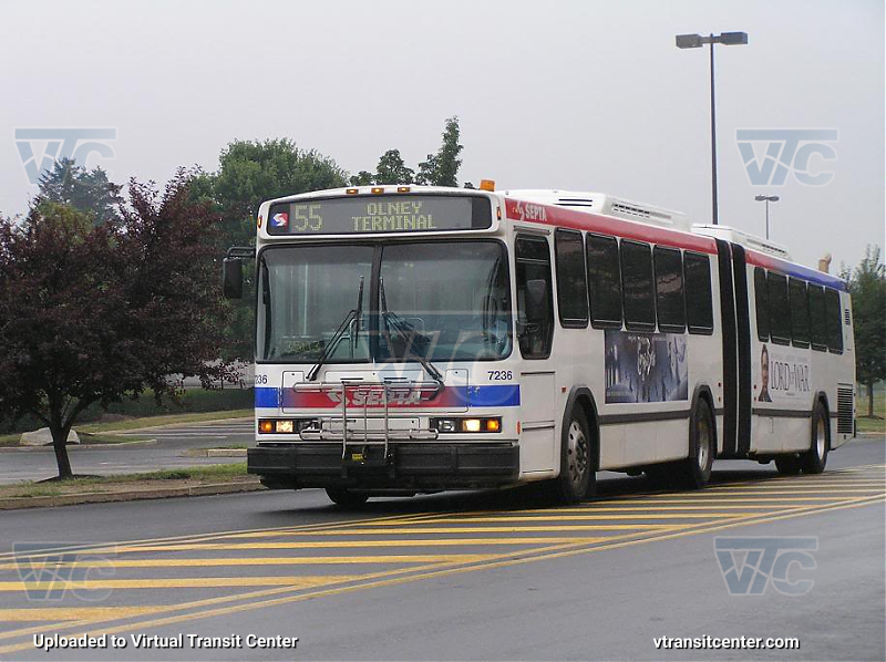 SEPTA 7236 on Route 55
Route 55 to Olney Terminal
