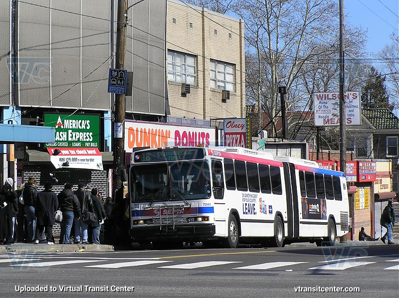 SEPTA 7244 on Route 18
Route 18 to Cedarbook Plaza
