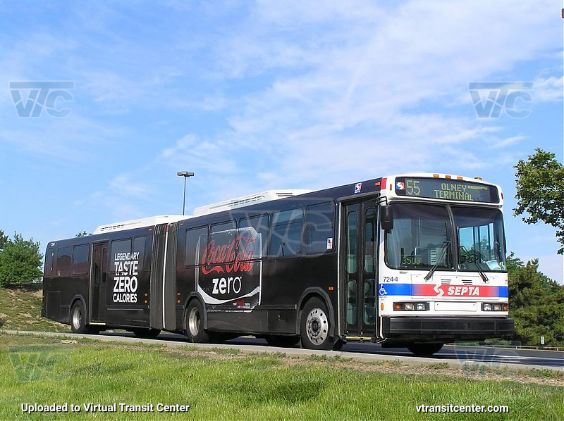 SEPTA 7244 on Route 55
Route 55 to Olney Terminal
Coke Zero Wrap

