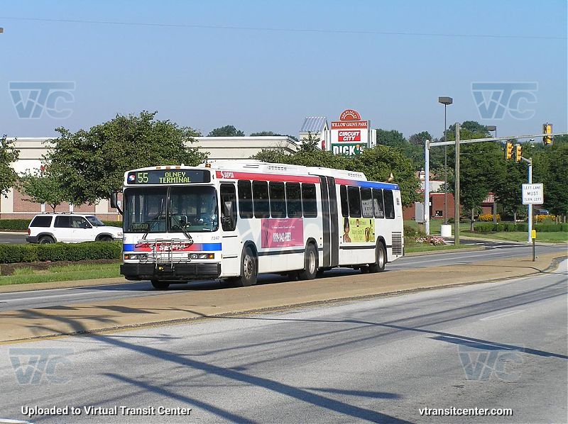 SEPTA 7247 on Route 55
Route 55 to Olney Terminal
