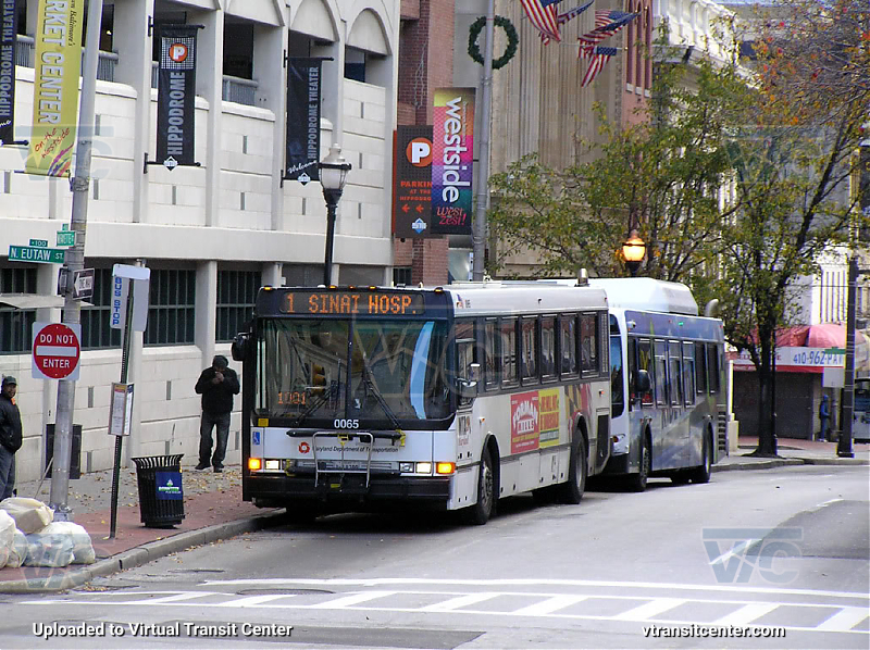 MTA Maryland 0065 on Route 1
Route 1 to Sinai Hospital
Keywords: MTA Maryland;New Flyer DE40LFR;2006;NABI 416