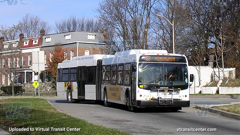 MTA Maryland 08030 on route 22
Route 22 to Mondawmin Metro
