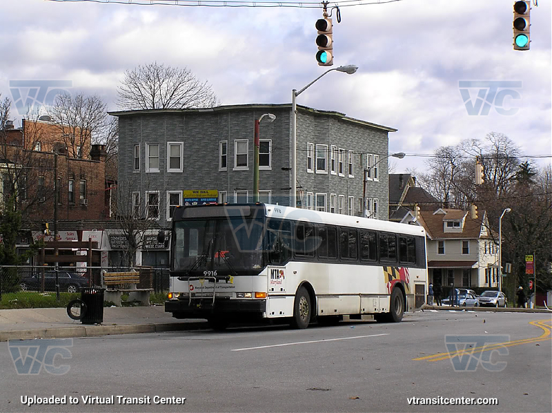 MTA Maryland 9916 on Route 15
Route 15 to Walbrook Junction
