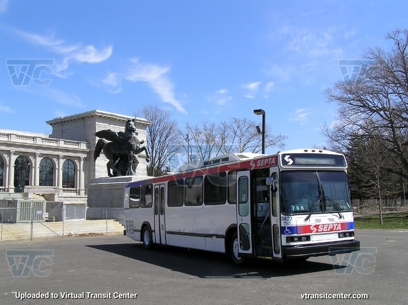 SEPTA Neoplan 3427 on Farewell Charter
