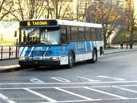 Montgomery County Ride-ON 5618 on Route 16
Route 16 to Takoma

