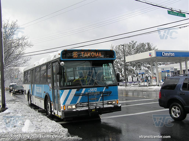 Montgomery County Ride-On 5612 on Route 16
Route 16 to Takoma
