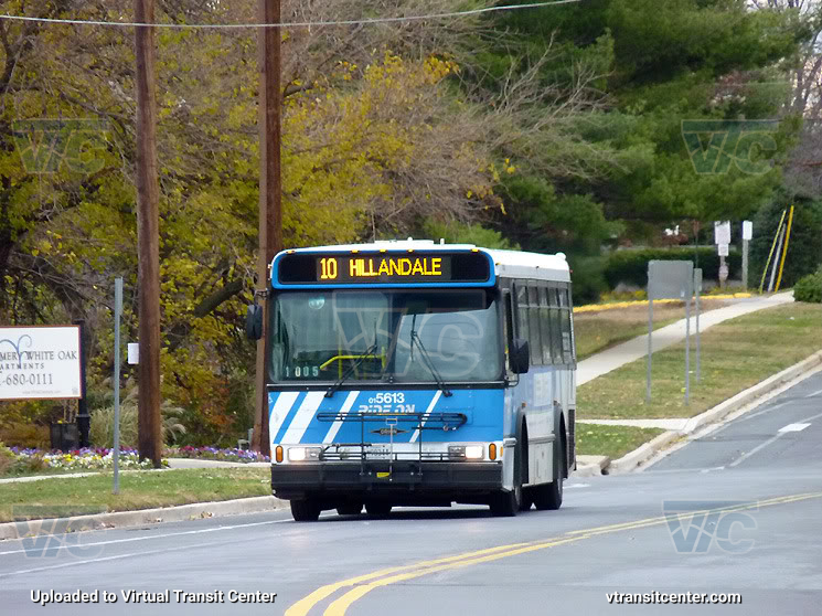 Montgomery County Ride-On 5613 on Route 10
Route 10 Hillandale
