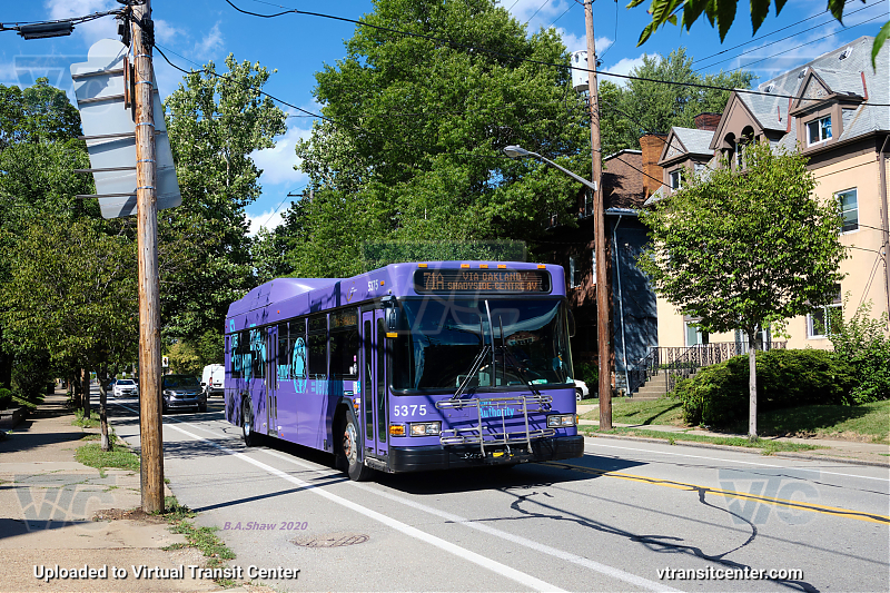 Pittsburgh Regional Transit 5375 on route 71A
5375, the oldest hybrid in the Port Authority Fleet at the time this picture was taken, cruises down Negley Avenue on its way to Oakland and Downtown Pittsburgh.

July 22nd, 2020
