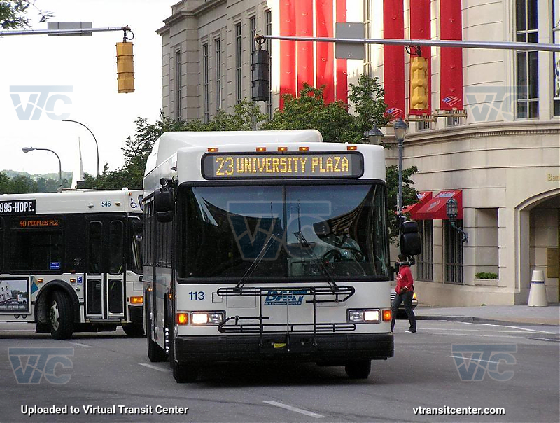 DART First State 113 on Route 23
Route 23 to University Plaza
