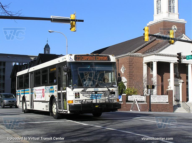 DART First State NABI 509 on Route 23
Route 23 to Corporate Commons
