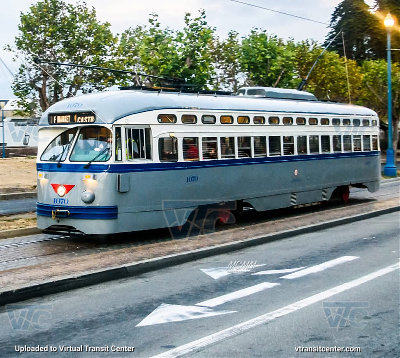 SF MUNI PCC 1070 on the F Line
Ex-NJ Transit 14
F Line - Market - To Castro
