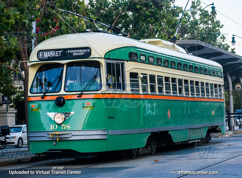 SF MUNI PCC 1028 on the F Line
F Line - Market - To Fisherman's Wharf
