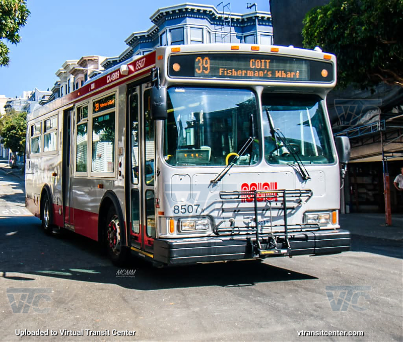 SF MUNI 8507 on Route 39
Route 39 - COIT - To Fisherman's Wharf

