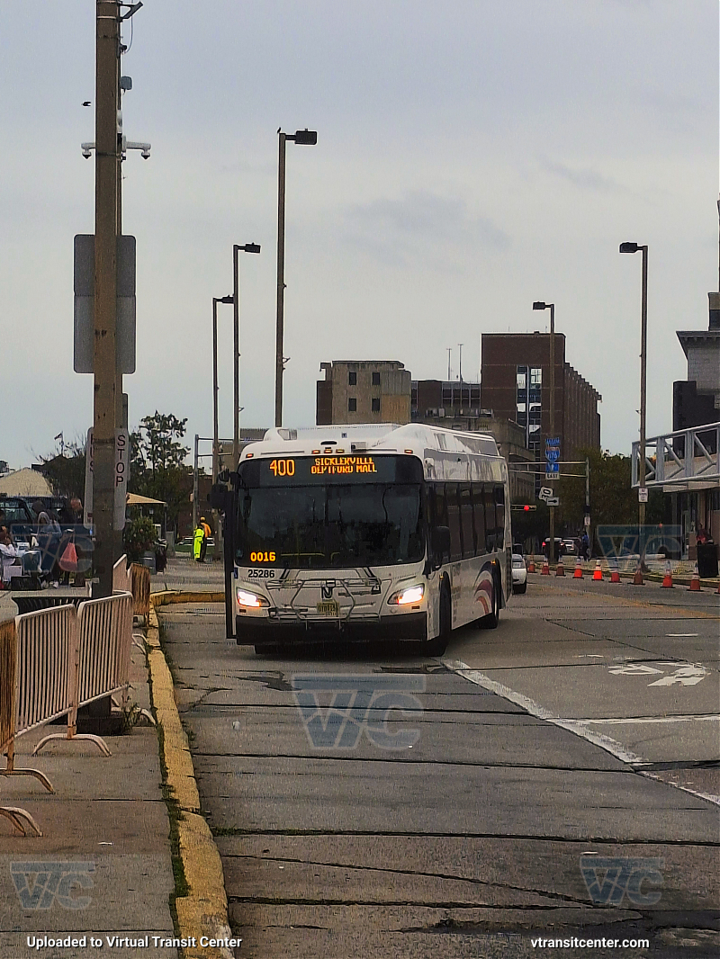 NJ Transit 25286 on the 400 
400 to Sicklerville Deptford Mall
Keywords: Jerzey boy Productions